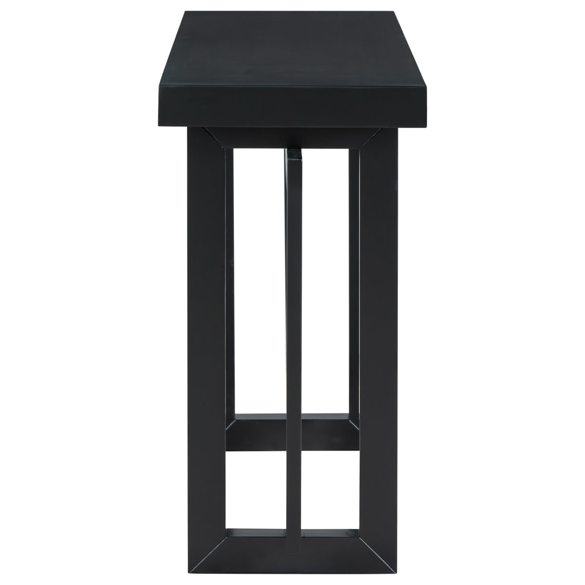 variant-group:rf-n711p230809b|Roomfitters Contemporary Console Table with Wooden Top and Base, Extra Long Entryway Table, Black