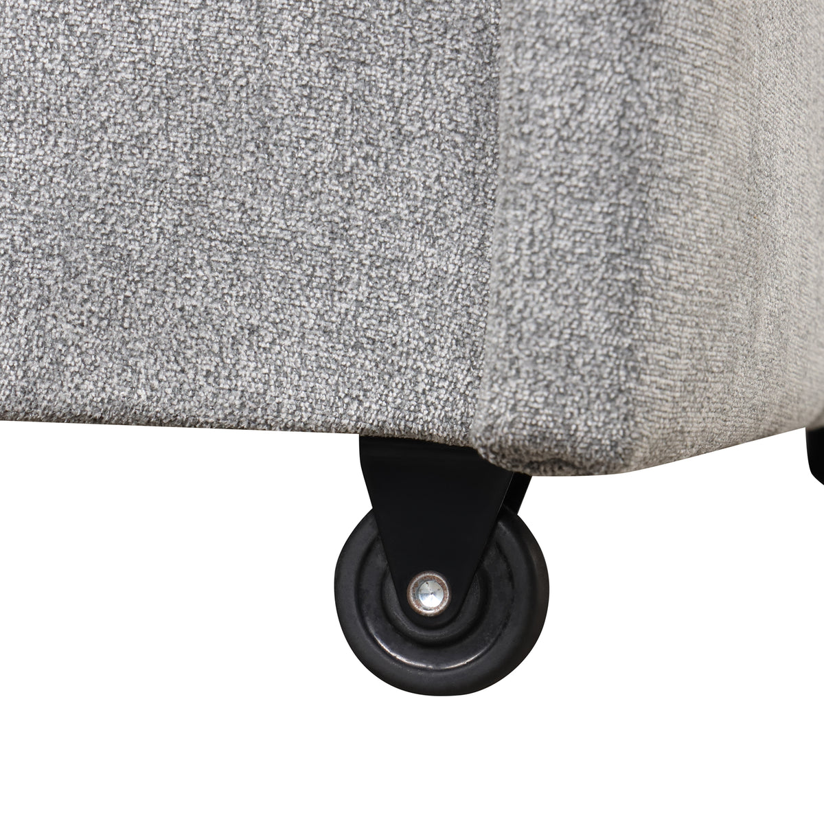 variant-group:rf-n711wy000418aae|Roomfitters Upholstered Sleeper Sectional Sofa with Storage, USB Port, and 2 Cup Holders, Living Room Couch, Gray