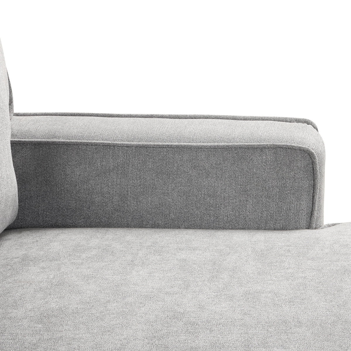 variant-group:rf-n711wy000418aae|Roomfitters Upholstered Sleeper Sectional Sofa with Storage, USB Port, and 2 Cup Holders, Living Room Couch, Gray