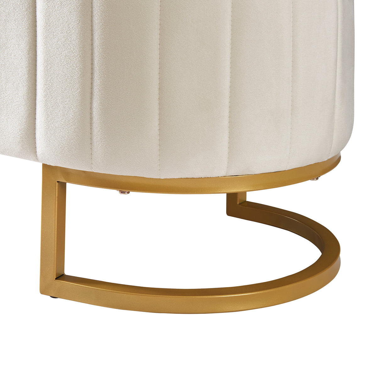 variant-group:rf-n733p208522a|Roomfitters Elegant Velvet Storage Ottoman with Button-Tufted Design, Upholstered Bench with Metal Legs for Bedroom and Living Room, Beige