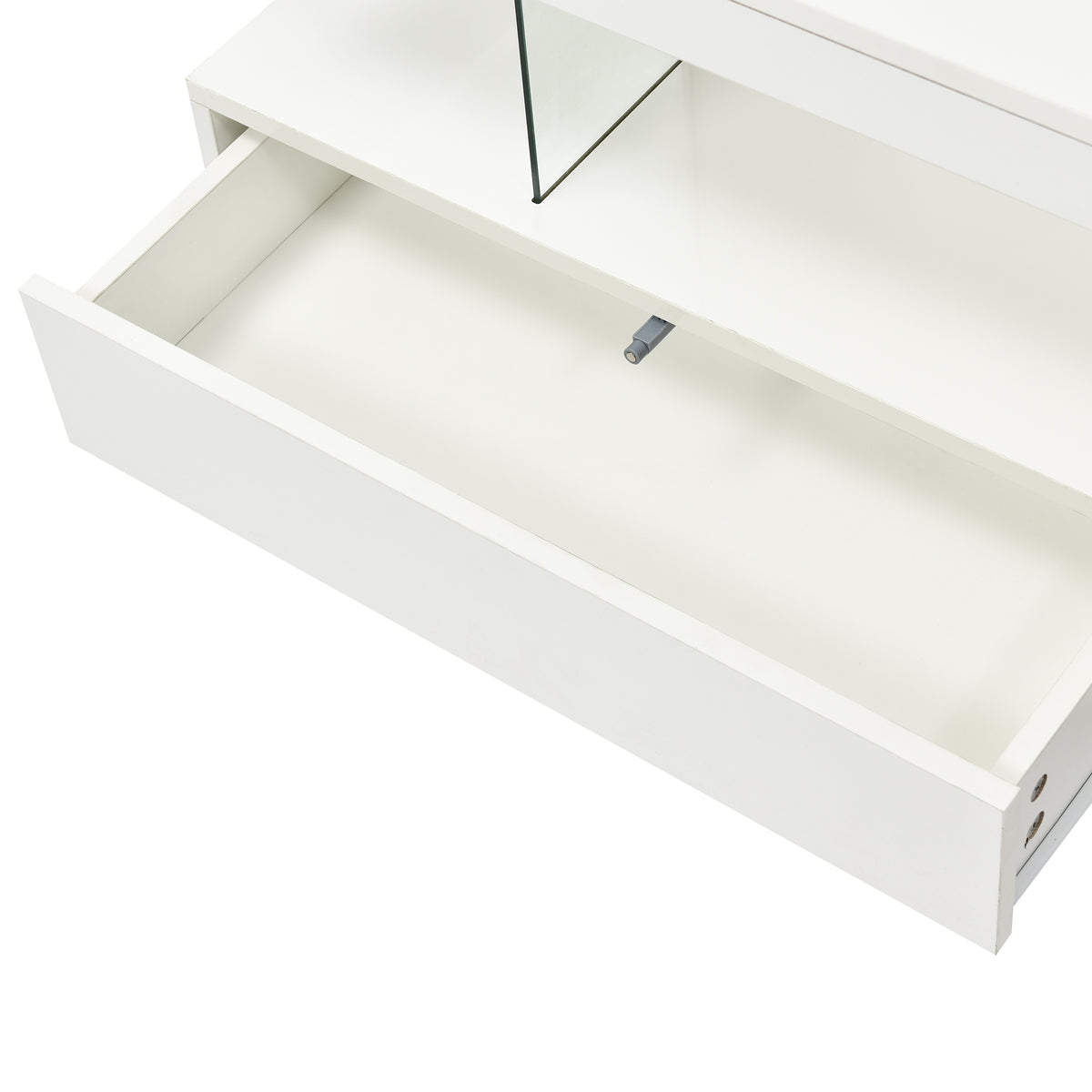 variant-group:rf-n724wf307038aak|Roomfitters Modern Coffee Table with Storage Shelf and Display Space, Center Table with Lighting Effect, White