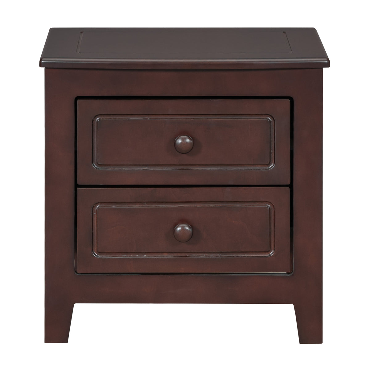 variant-group:rf-n733wf308187aad|Roomfitters 2-Drawer Nightstand for Bedroom, Mid-Century Retro Bedside Table with Classic Design, Dark Walnut