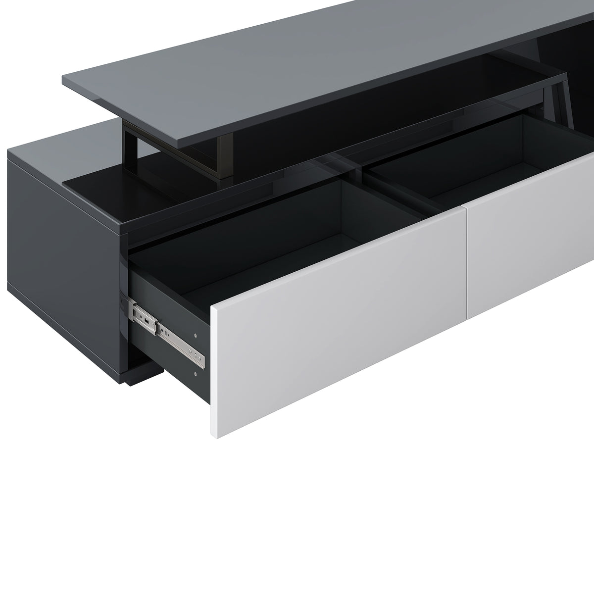variant-group:rf-n724sj000143aak|Roomfitters Minimalist TV Stand for up to 85 Inch TV, Entertainment Center with Four Spacious Cabinets, White