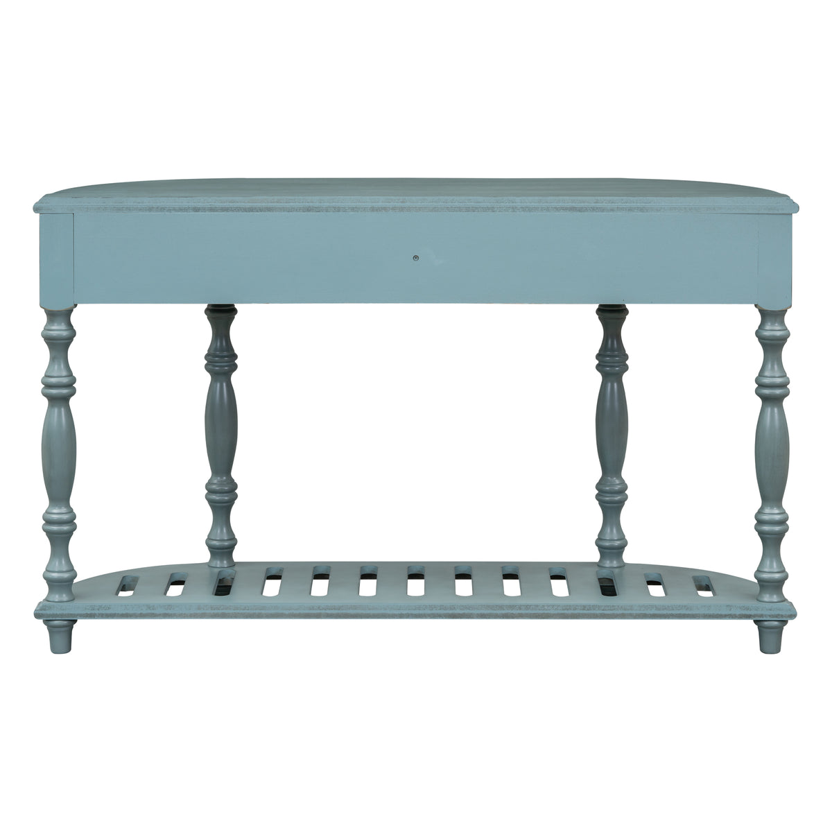 variant-group:rf-n711p186862c|Roomfitters 52" Modern Curved Console Table with Shelf, Entryway Sofa Table for Living Room, Antique Blue