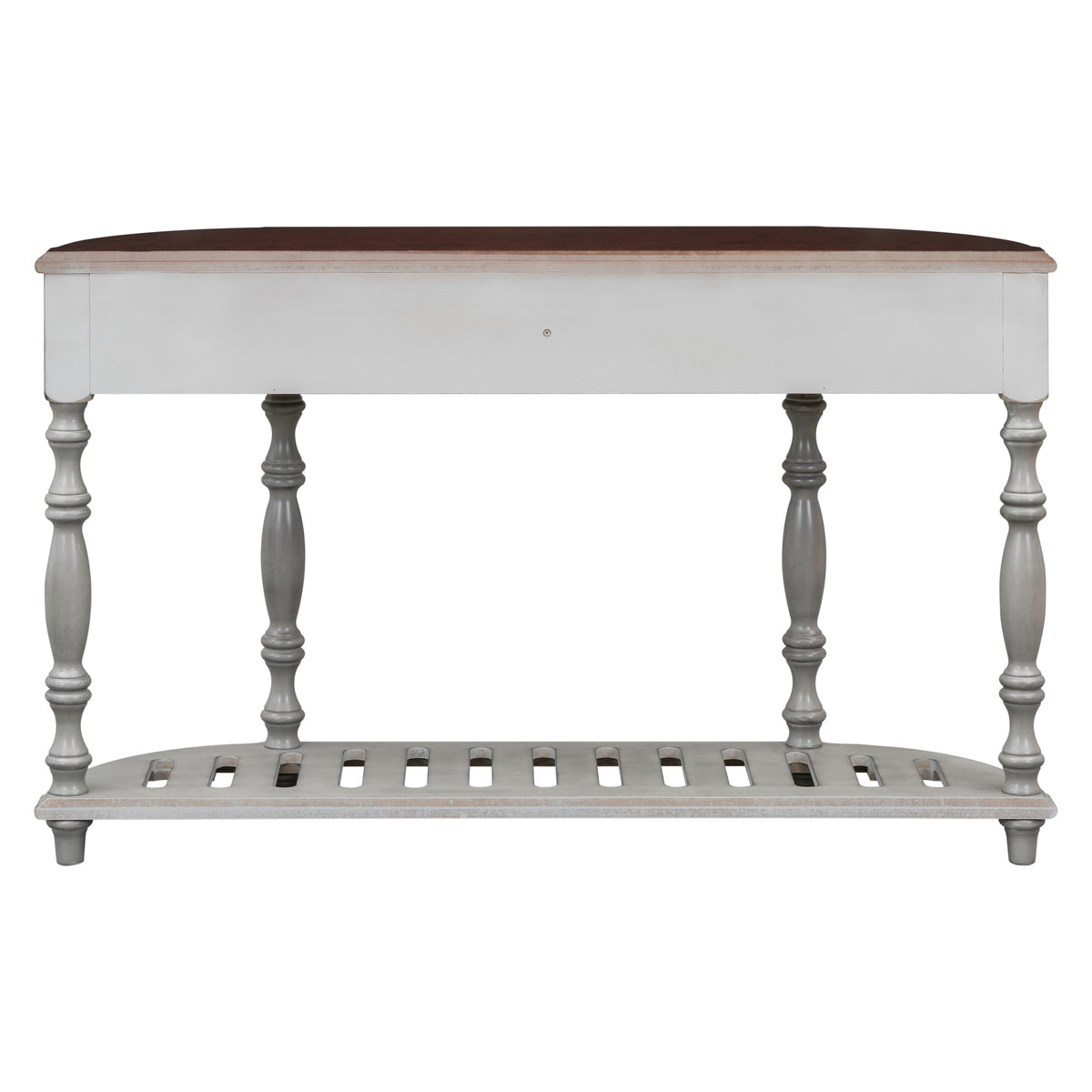 variant-group:rf-n711p186862e|Roomfitters 52" Modern Curved Console Table with Shelf, Entryway Sofa Table for Living Room, Antique Grey