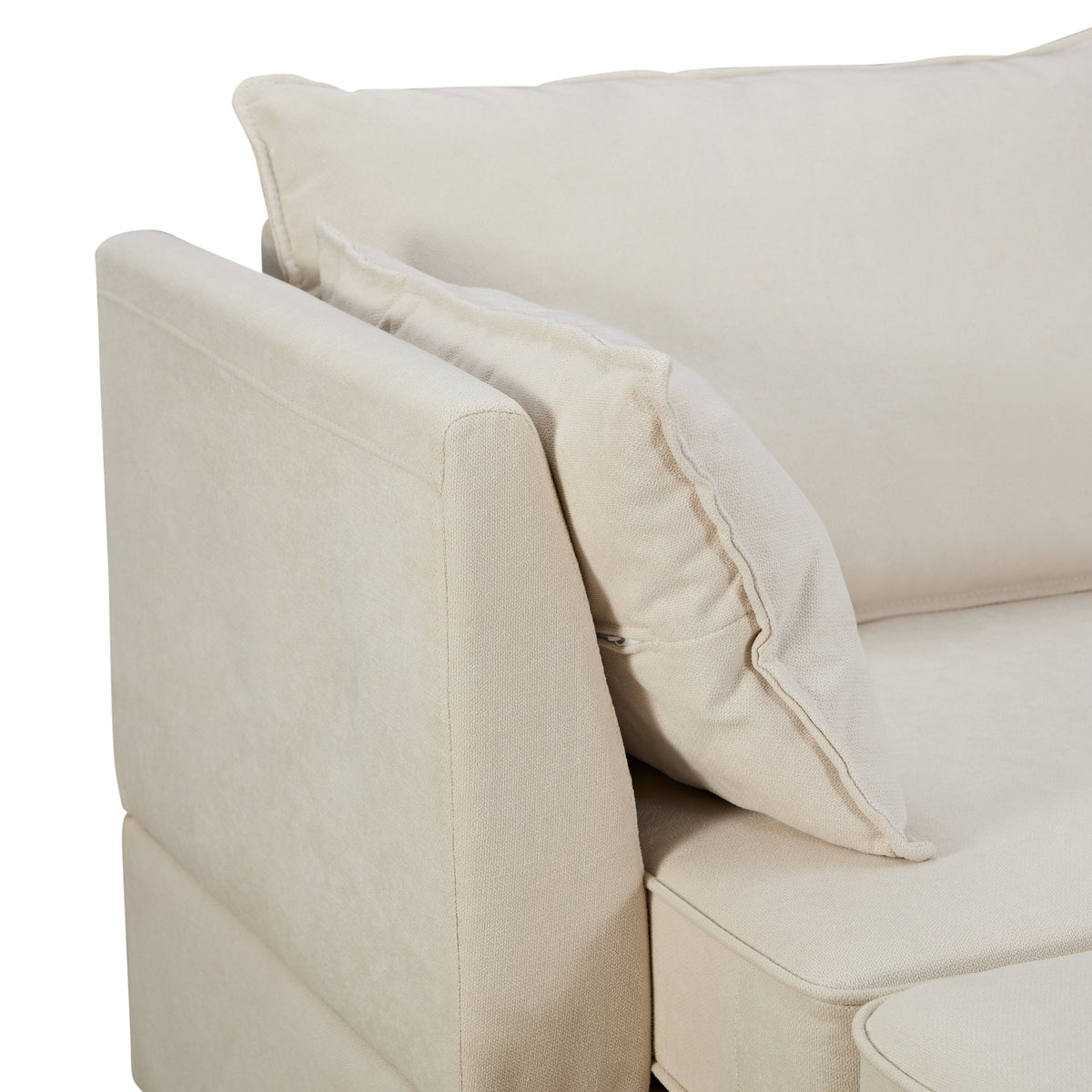 variant-group:rf-n711wy000363aaa|Roomfitters Modern Large U-Shape Modular Sectional Sofa, Convertible Sofa Bed with Reversible Chaise for Living Room, Storage Seat, Beige