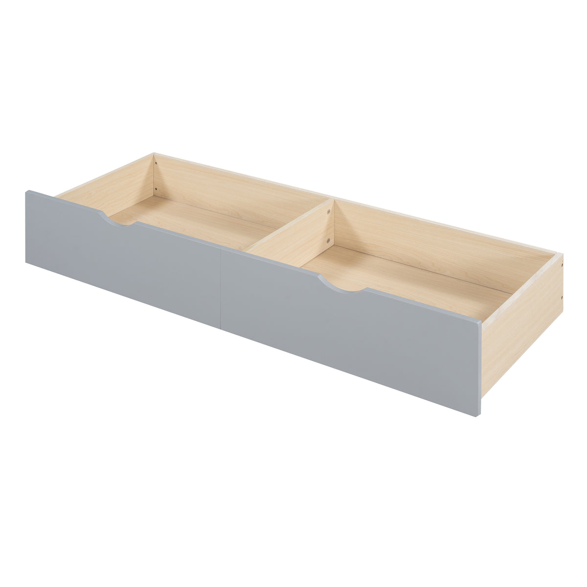 variant-group:rf-n733s337609e|Roomfitters Twin House Bed with Sofa, Wooden Platform Bed with Storage Compartment and Side Shelf, Space Saving Design, Gray
