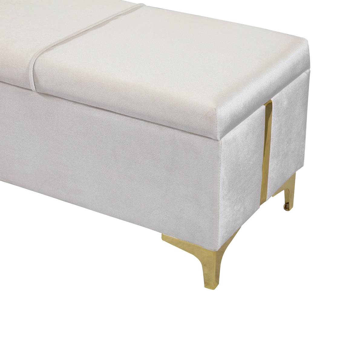 variant-group:rf-n733p207788a|Roomfitters Elegant Upholstered Storage Ottoman, Storage Bench with Metal Legs for Bedroom, Living Room, Fully Assembled Except Legs, Beige