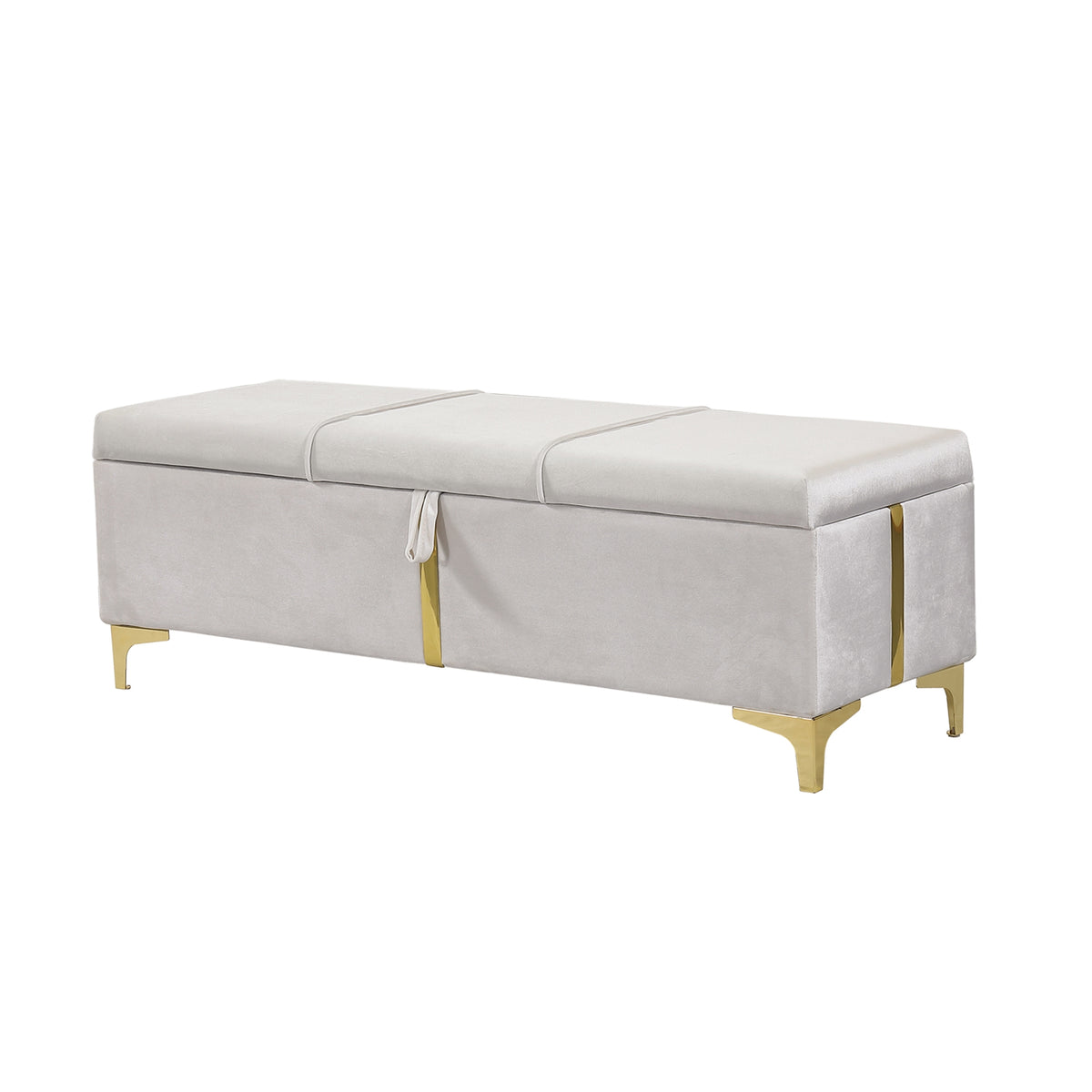 variant-group:rf-n733p207788a|Roomfitters Elegant Upholstered Storage Ottoman, Storage Bench with Metal Legs for Bedroom, Living Room, Fully Assembled Except Legs, Beige