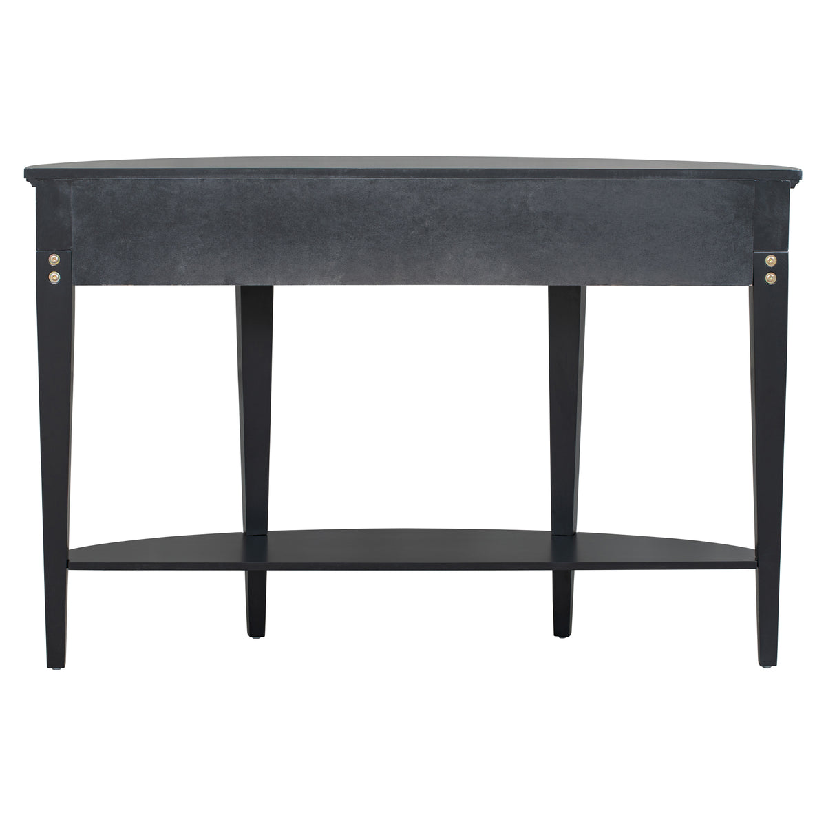 variant-group:rf-n711wf312995aab|Roomfitters Modern Curved Console Table with 3 Drawers and 1 Shelf, Ideal for Hallway, Entryway, or Living Room, Providing Stylish Storage with a Contemporary Flair, Black
