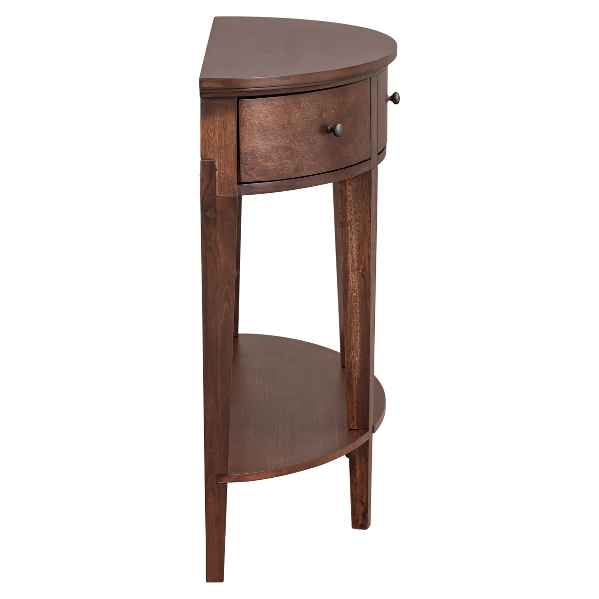 variant-group:rf-n711wf312995aad|Roomfitters Modern Curved Console Table with 3 Drawers and 1 Shelf, Perfect for Hallway, Entryway, or Living Room, Offering Modern Elegance and Practical Storage, Espresso