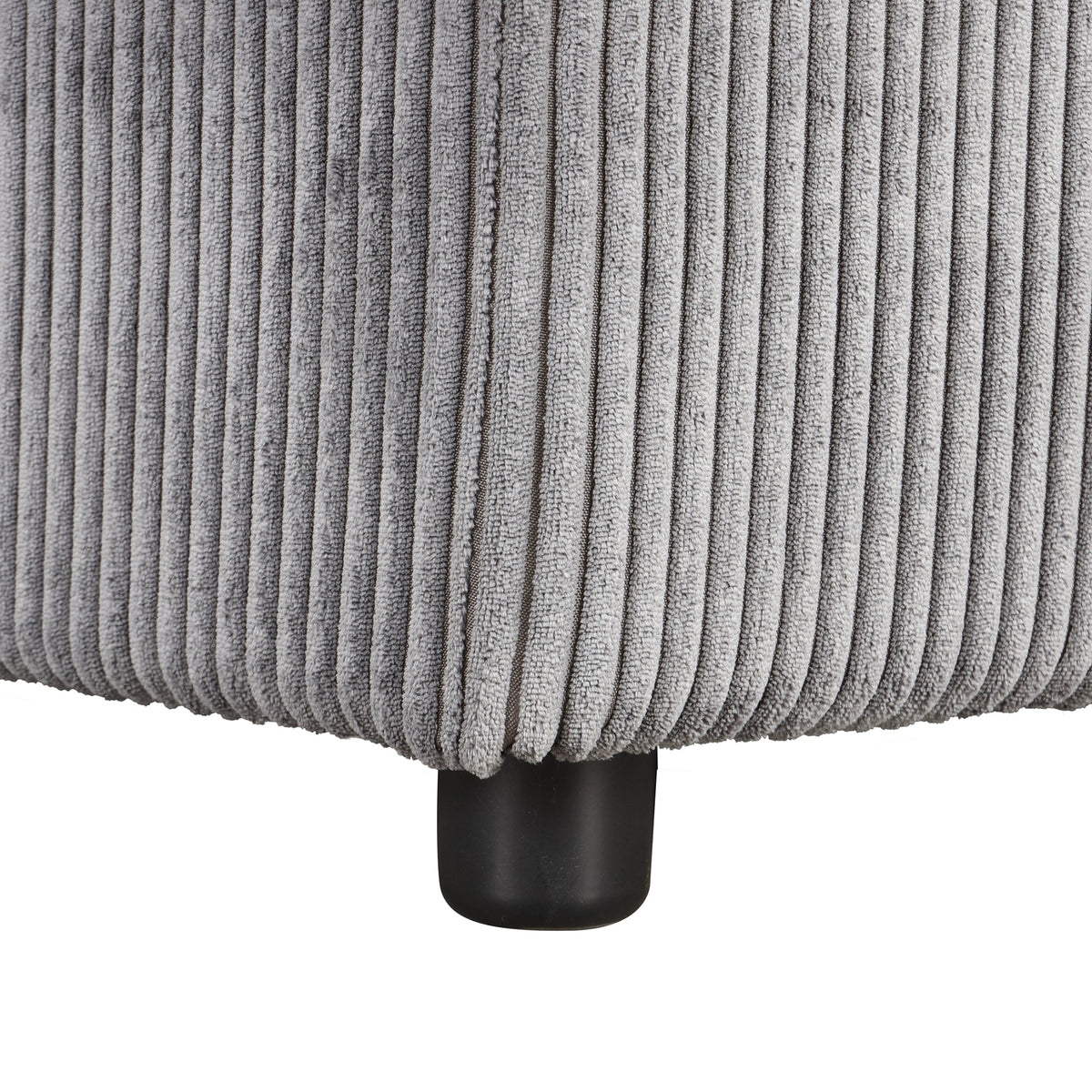 Roomfitters Upholstery Sleeper Sectional Sofa with Storage Bags and 2 Cup Holders on Arms, Gray Roomfitters