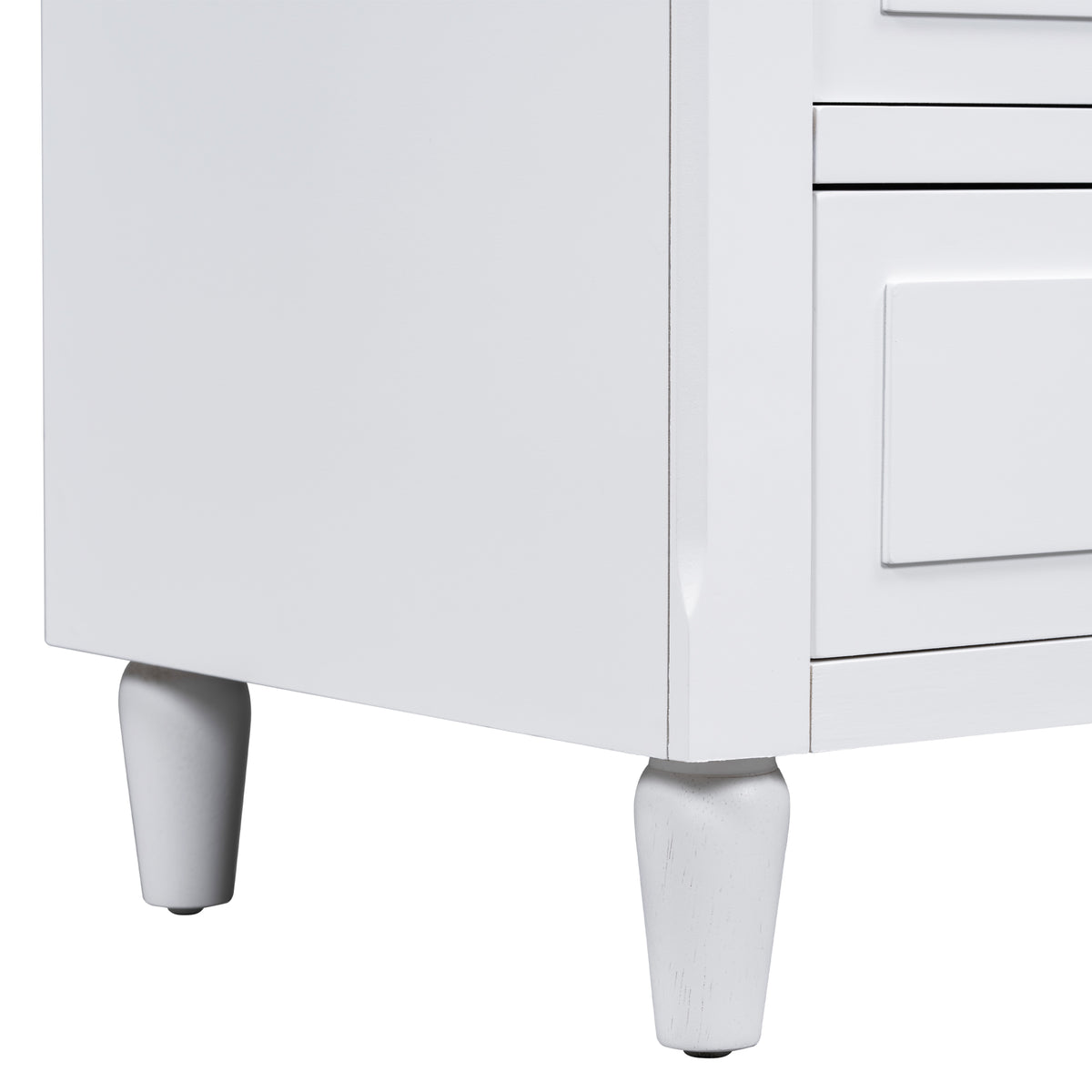 variant-group:rf-n711wf319366aak|Roomfitters 3-Drawer Nightstand Storage Wood Cabinet, Perfect for Bedroom or Living Room with Durable Wood Design and Ample Storage Space, White