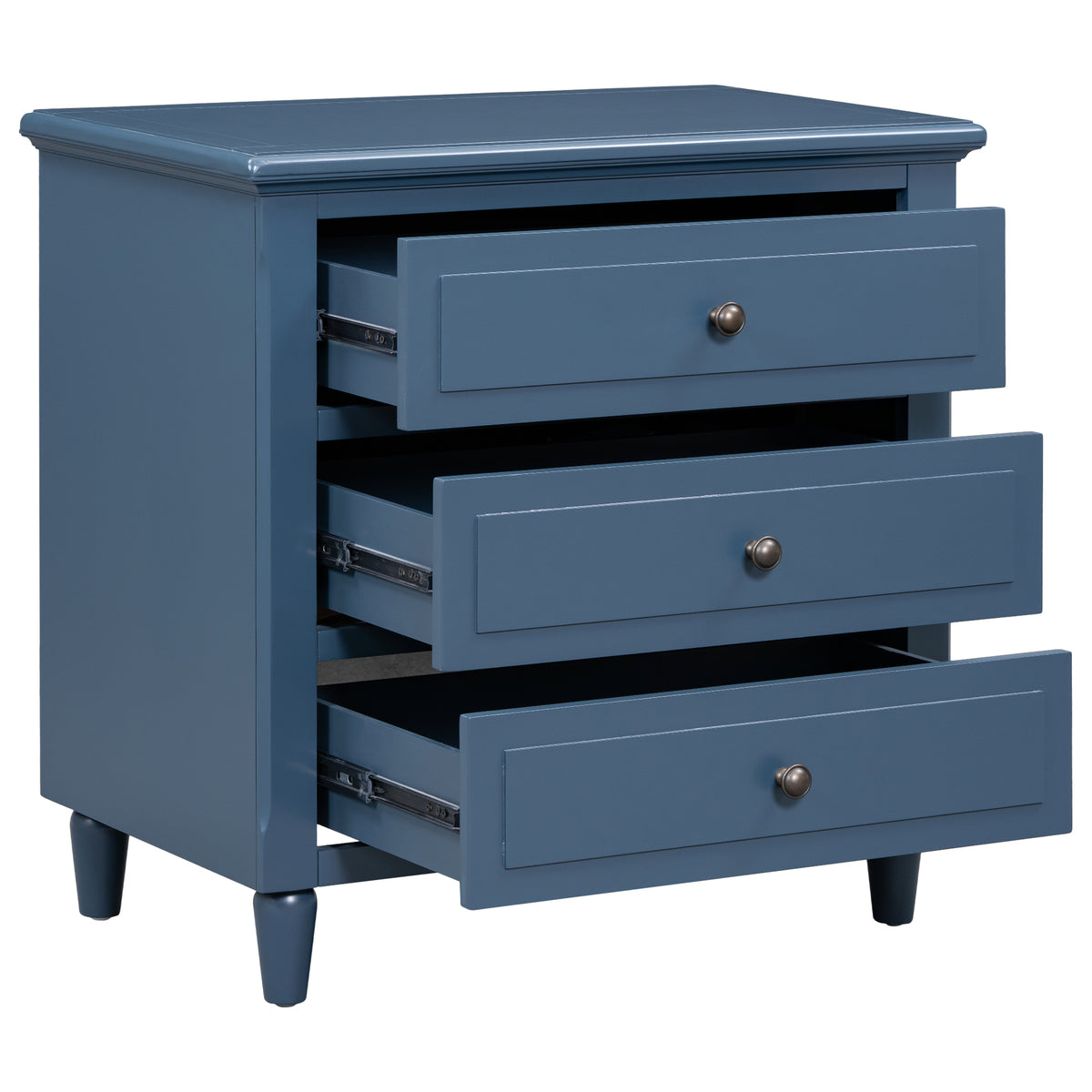 variant-group:rf-n711wf319366aav|Roomfitters 3-Drawer Nightstand Storage Wood Cabinet with Spacious Drawers, Perfect for Bedroom or Living Room Organization, Stylish and Durable, Blue