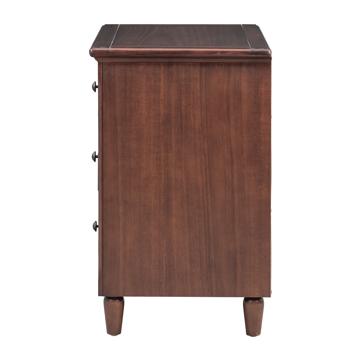 variant-group:rf-n711wf319366aad|Roomfitters 3-Drawer Nightstand Storage Wood Cabinet with Ample Storage for Bedroom or Living Room, Durable Wood Construction and Modern Style, Brown