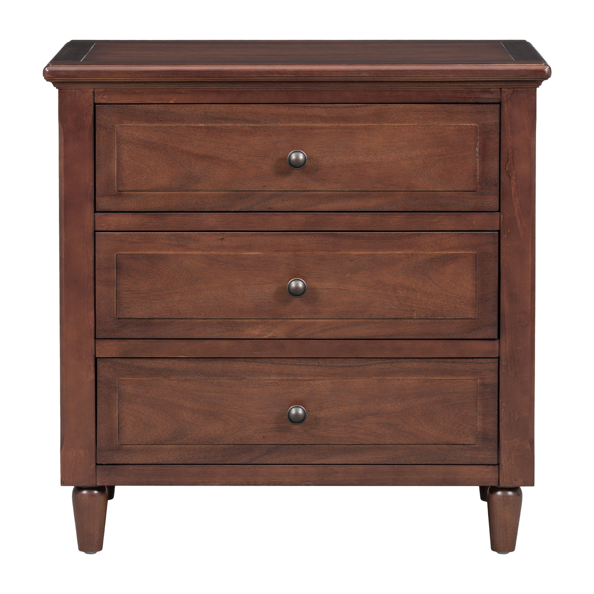 variant-group:rf-n711wf319366aad|Roomfitters 3-Drawer Nightstand Storage Wood Cabinet with Ample Storage for Bedroom or Living Room, Durable Wood Construction and Modern Style, Brown