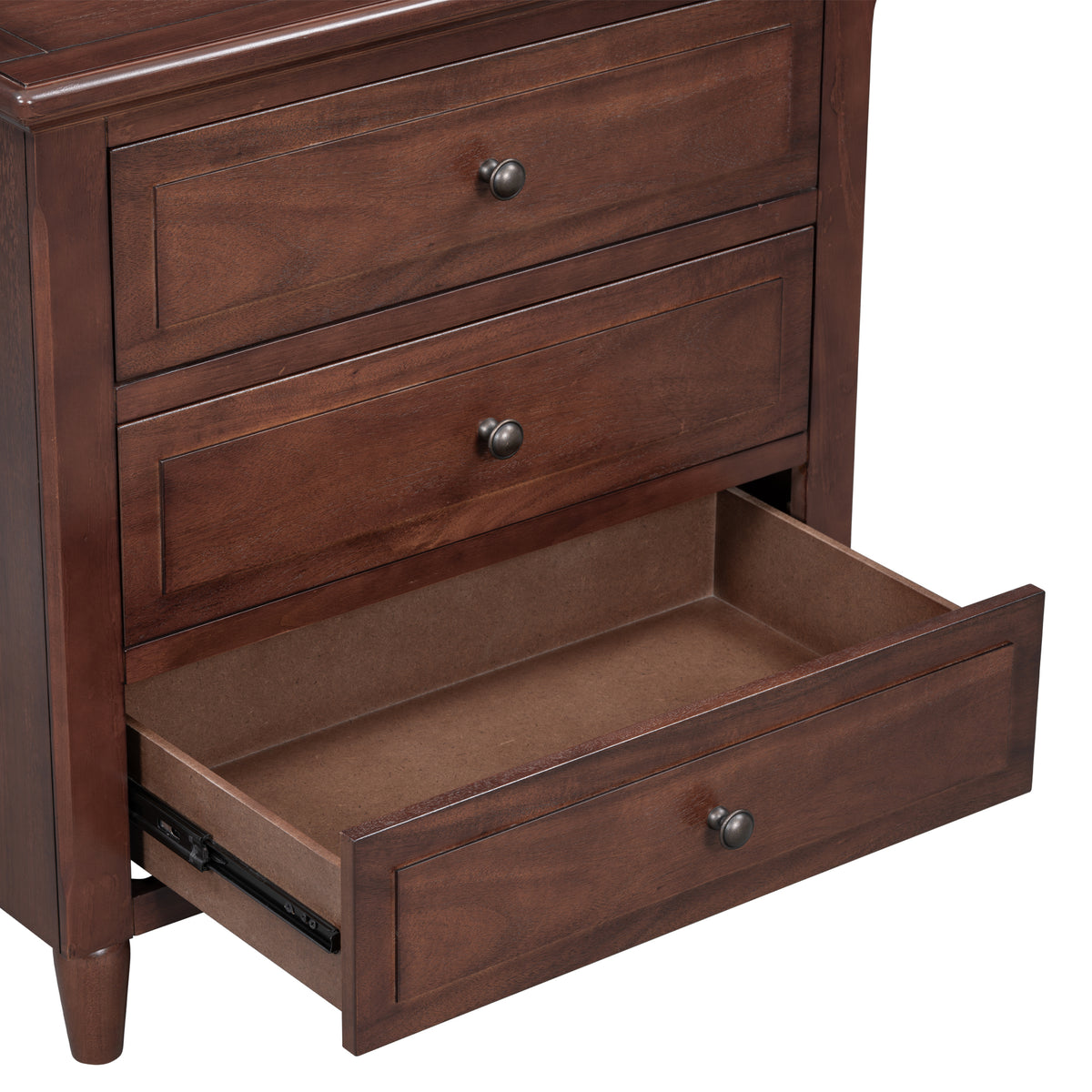 variant-group:rf-n711wf319366aad|Roomfitters 3-Drawer Nightstand Storage Wood Cabinet with Ample Storage for Bedroom or Living Room, Durable Wood Construction and Modern Style, Brown
