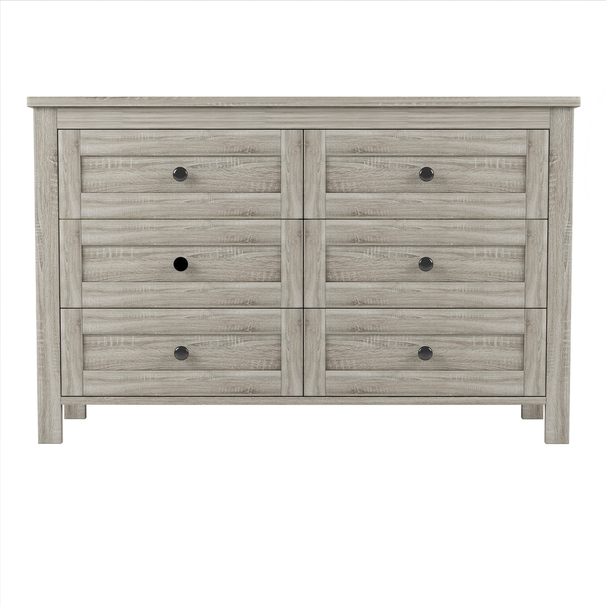 variant-group:rf-n733s369048g|Roomfitters 3 Piece Bedroom Set, Full Farmhouse Platform Bed with Sliding Headboard, Bedside Tables, Antique Gray