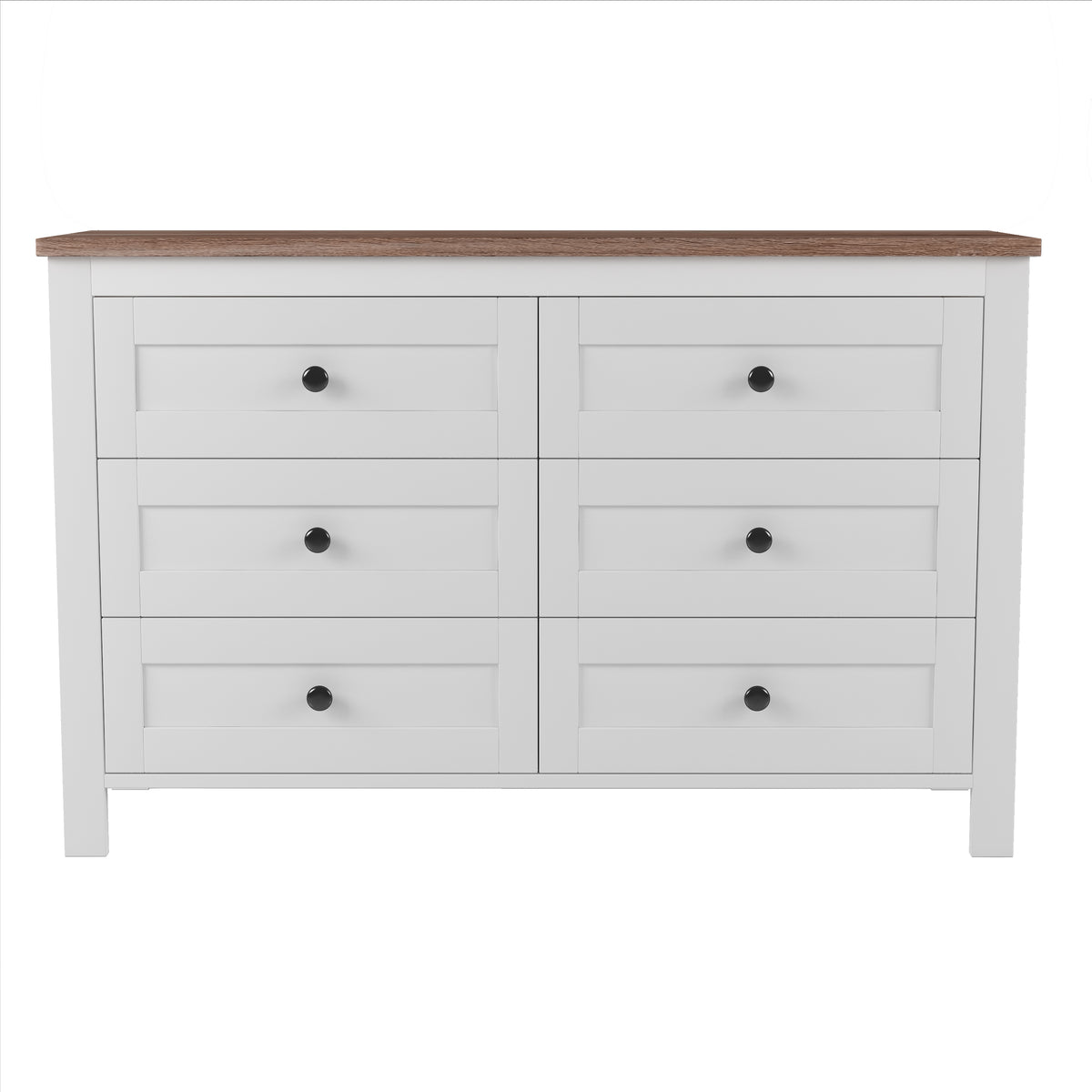 variant-group:rf-n733s369048k|Roomfitters 3 Piece Bedroom Set, Full Farmhouse Platform Bed with Sliding Headboard, Bedside Tables, White Brown