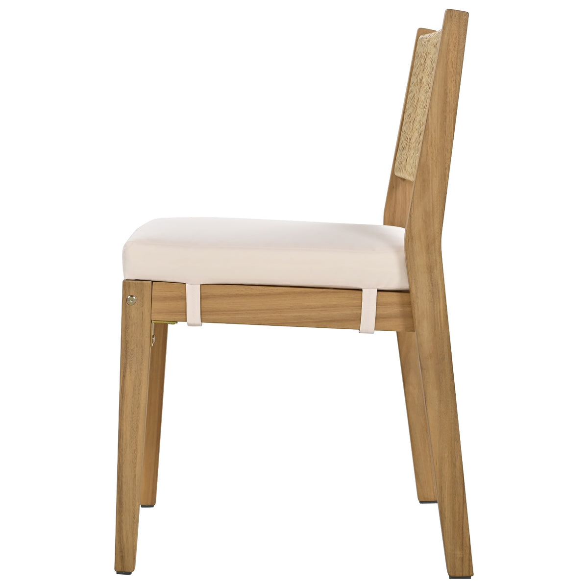 variant-group:rf-n711wy000393aaa|Roomfitters Outdoor Acacia Wood Dining Table and Chair Set with Thick Cushions, Patio Furniture for Garden, Beige