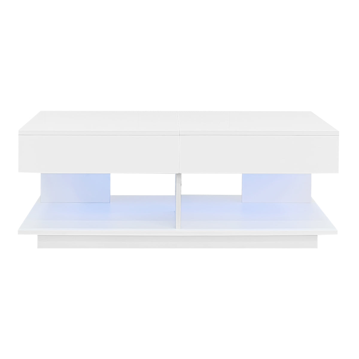 variant-group:rf-n724p290061k|Roomfitters Extendable Coffee Table with Hidden Storage and Compartments, Adjustable Multifunctional Center Table, White