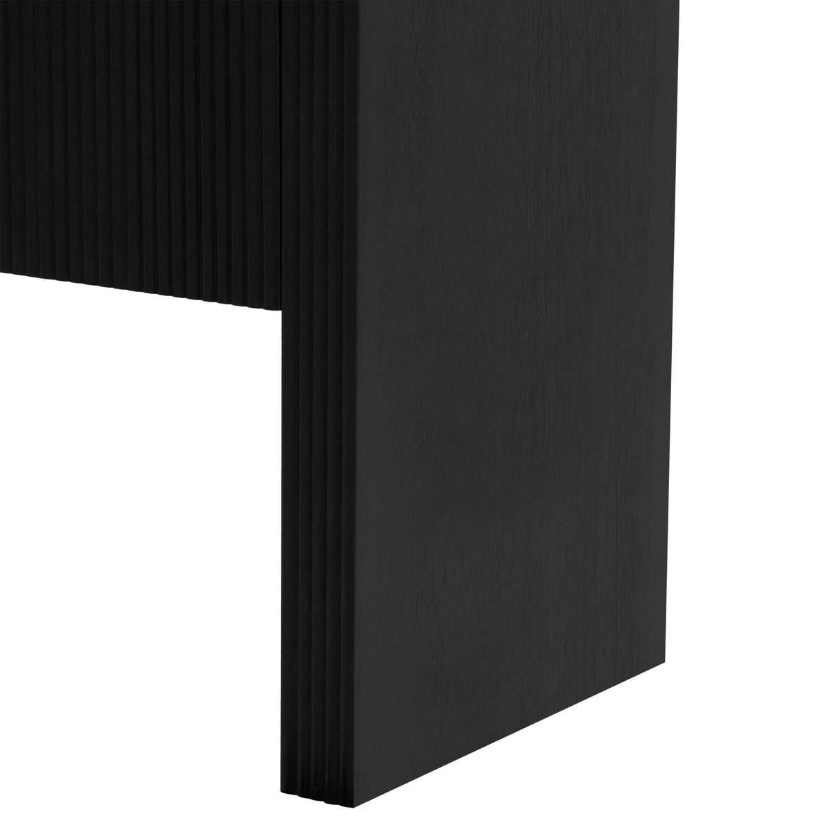 variant-group:rf-n711p415846b|Roomfitters Modern Rustic Black Curved Wave Pattern Console Table with Adjustable Storage Shelf and Elegant Wooden Handles