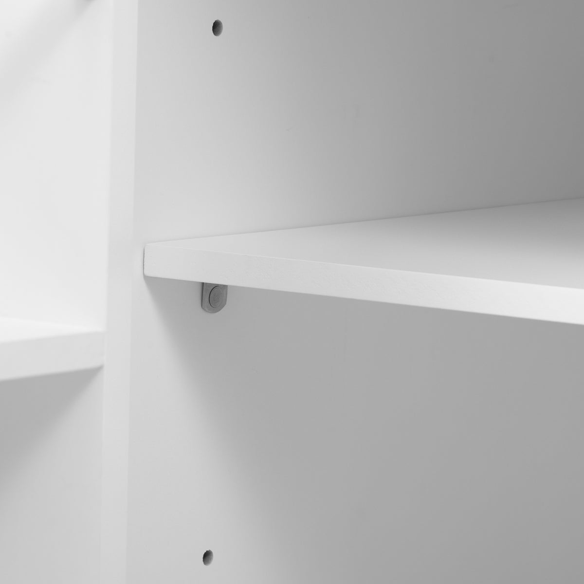 variant-group:rf-n707p215327w|Roomfitters 47" Kitchen Island with Extendable Dining Table, Storage Cabinet, Power Outlet, Rubber Wood Veneer, White