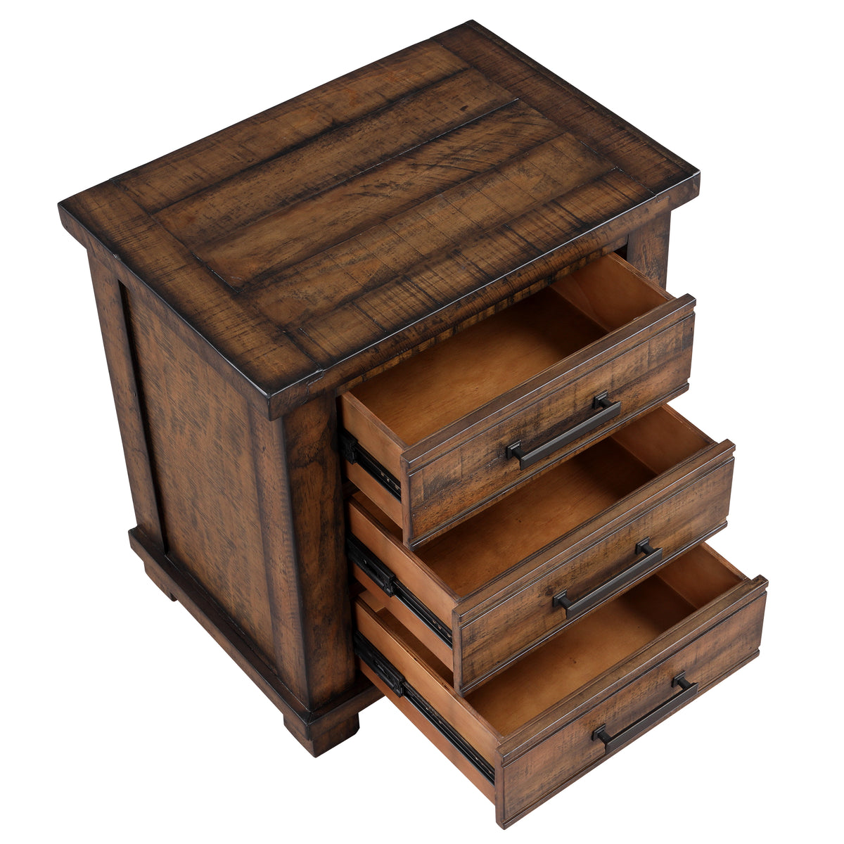 variant-group:rf-n701p455591d|Roomfitters 3 Drawer Reclaimed Solid Wood Farmhouse Nightstand Side Table, Rustic Bedside End Accent Furniture, Natural