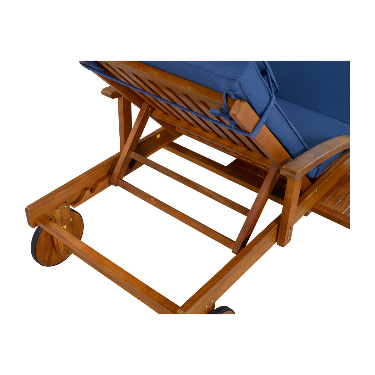 variant-group:rf-n711wy000482aac|Roomfitters 77.5-Inch Adjustable Acacia Wood Outdoor Lounge Chairs, Set of 2 Reclining Chaise Loungers, Navy Cushions