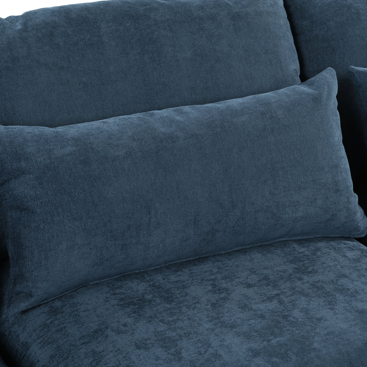 variant-group:rf-n711wy000491aac|Roomfitters 131.3-Inch Modern U-Shaped Sectional Sofa, 6-Seater Linen Blend Couch, 2 Storage Ottomans, Pit Lounge, Dark Blue