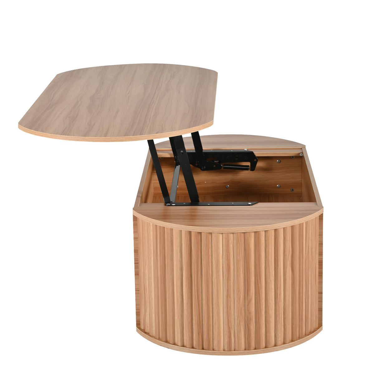 variant-group:rf-n724p391007n|Roomfitters 47.2" Lift Top Coffee Table with Hidden Compartment, Oval Center Table, Acacia