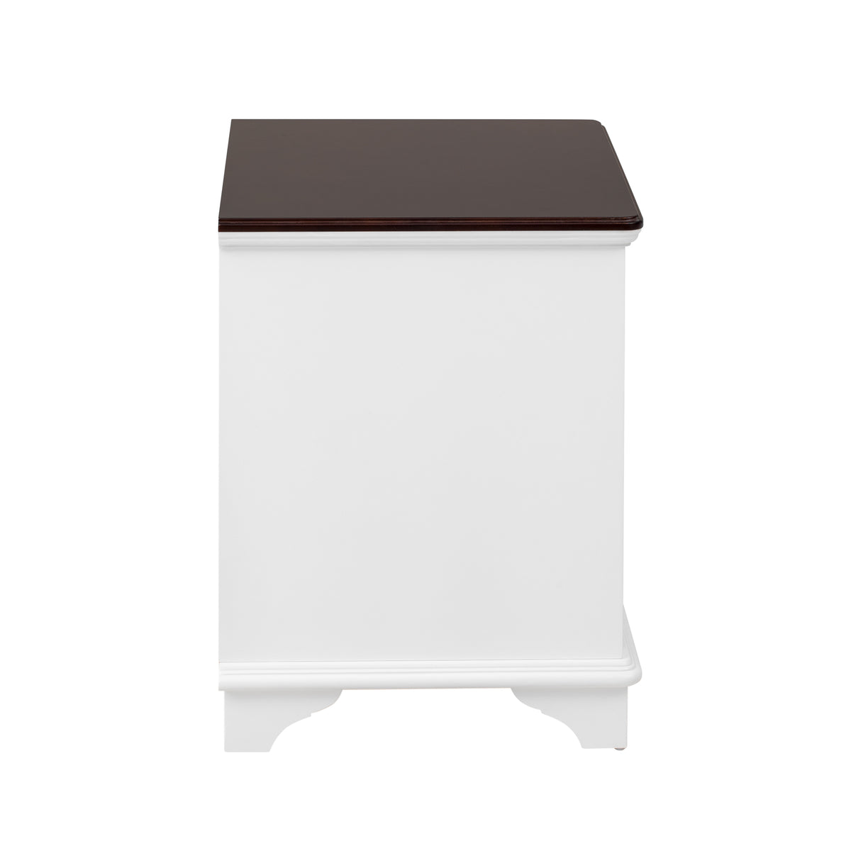variant-group:rf-n724p401353k|Roomfitters American Style Louvered Side End Table with 2 Grass Storage Baskets, White