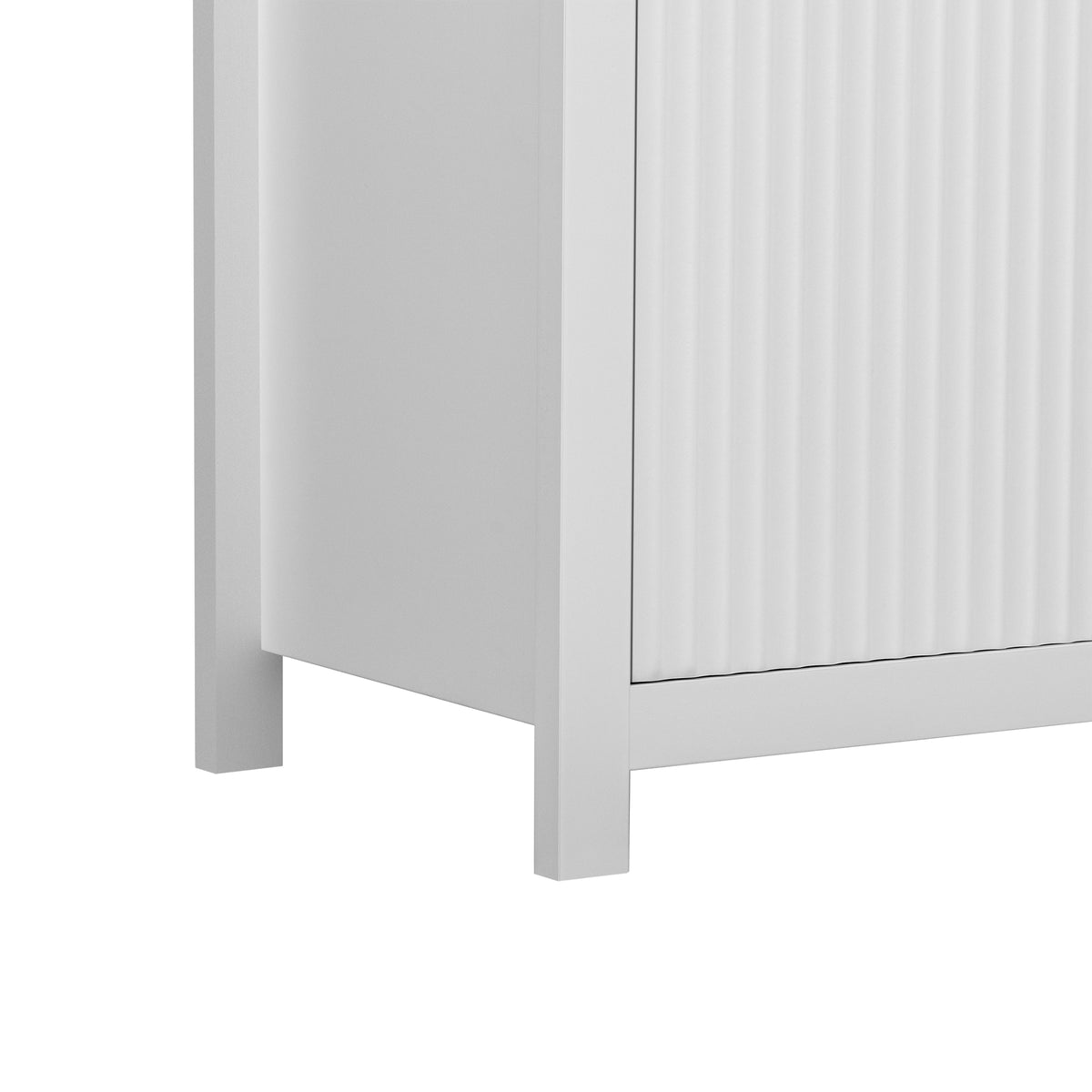 variant-group:rf-n711p269068k|Roomfitters Modern Sideboard Cabinet, Wave Pattern Storage Buffet with Adjustable Shelves, Accent Console, White