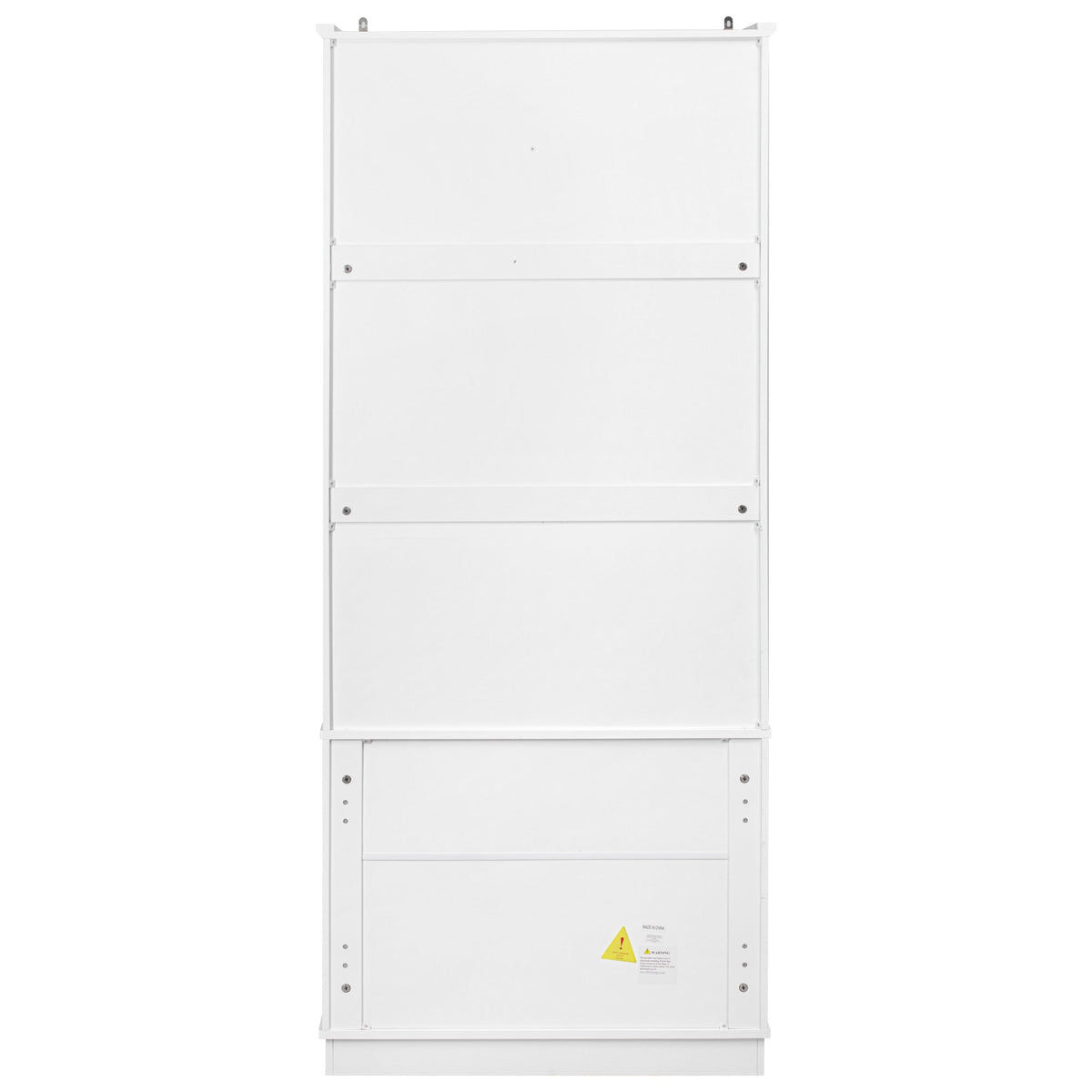 Roomfitters 71" Farmhouse Pantry Cabinet with Drawers, Embossed Texture, Storage Shelves, Cupboard for Kitchen, White