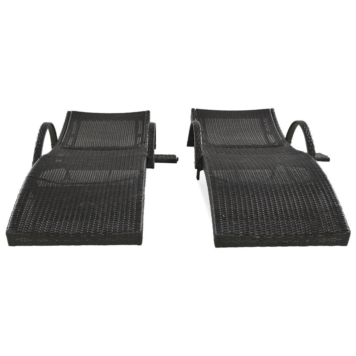 variant-group:rf-n707wf321204aad|Roomfitters 80" Outdoor Wicker Chaise Lounge Chairs, Set of 2, Reclining Patio Chairs with Pull-Out Table, Dark Brown
