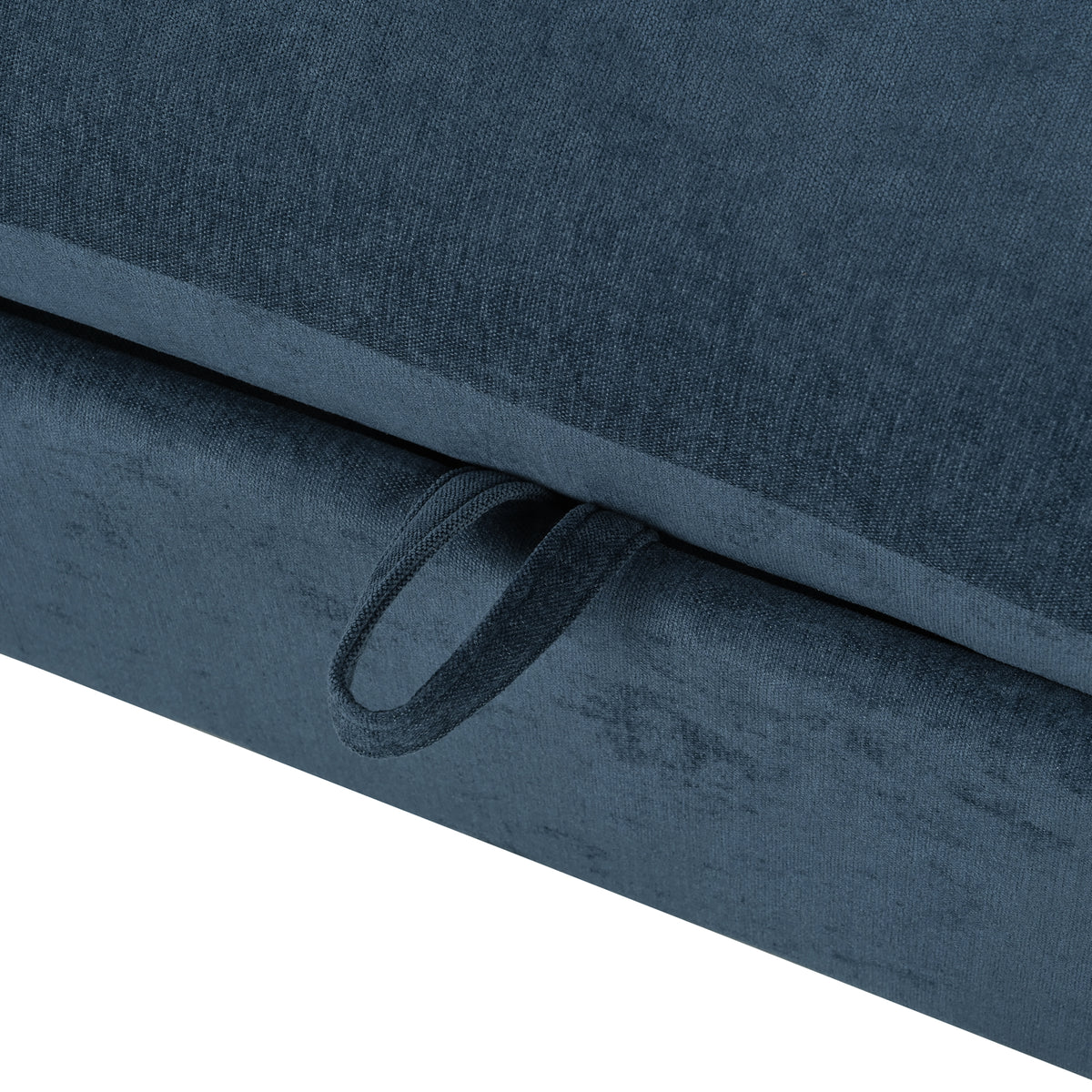 variant-group:rf-n711wy000491aac|Roomfitters 131.3-Inch Modern U-Shaped Sectional Sofa, 6-Seater Linen Blend Couch, 2 Storage Ottomans, Pit Lounge, Dark Blue