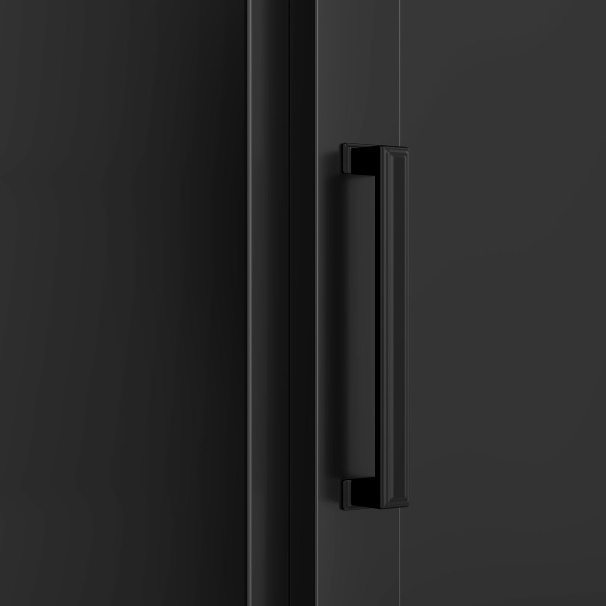 variant-group:rf-n724sj000140aab|Roomfitters 85.2" Hall Tree with Bench, 3 Hooks, 4 Doors, 1 Drawer and Adjustable Storage Shelves, Black