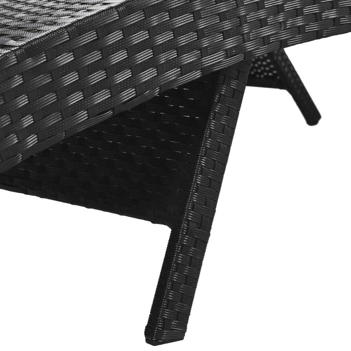 variant-group:rf-n707wf321204aab|Roomfitters 80" Outdoor Wicker Chaise Lounge Chairs, Set of 2, Reclining Patio Chairs with Pull-Out Table, Black