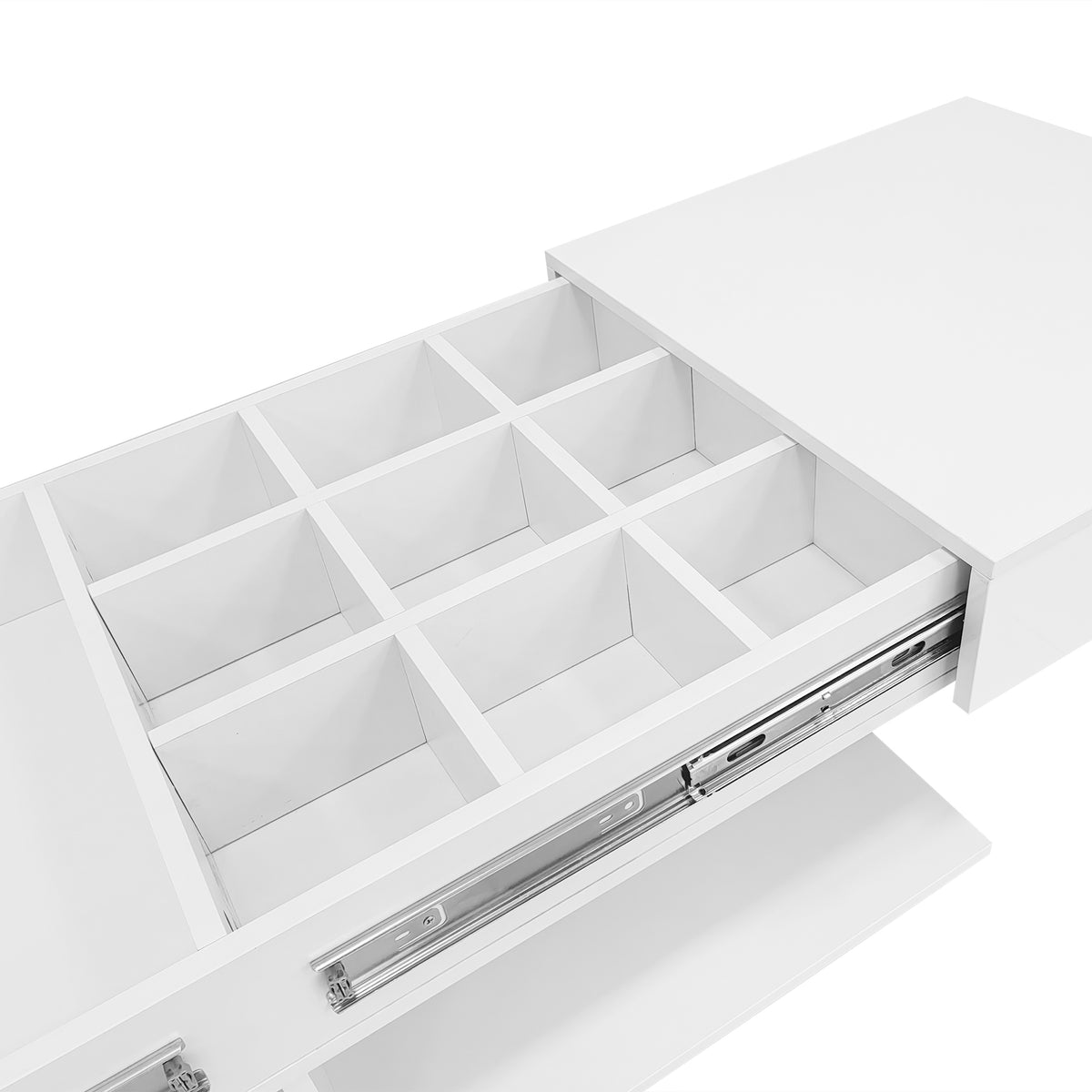 variant-group:rf-n724p290061k|Roomfitters Extendable Coffee Table with Hidden Storage and Compartments, Adjustable Multifunctional Center Table, White