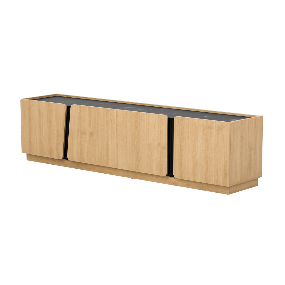 variant-group:rf-n724p426854m|Roomfitters Modern Storage Cabinet Credenza TV Media Console, Oak Finish