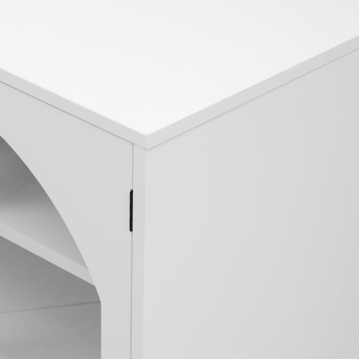 variant-group:rf-n724p284467k|Roomfitters Modern Minimalist TV Stand for up to 75 Inch TV, Entertainment Console Cabinet with Adjustable Shelves, White