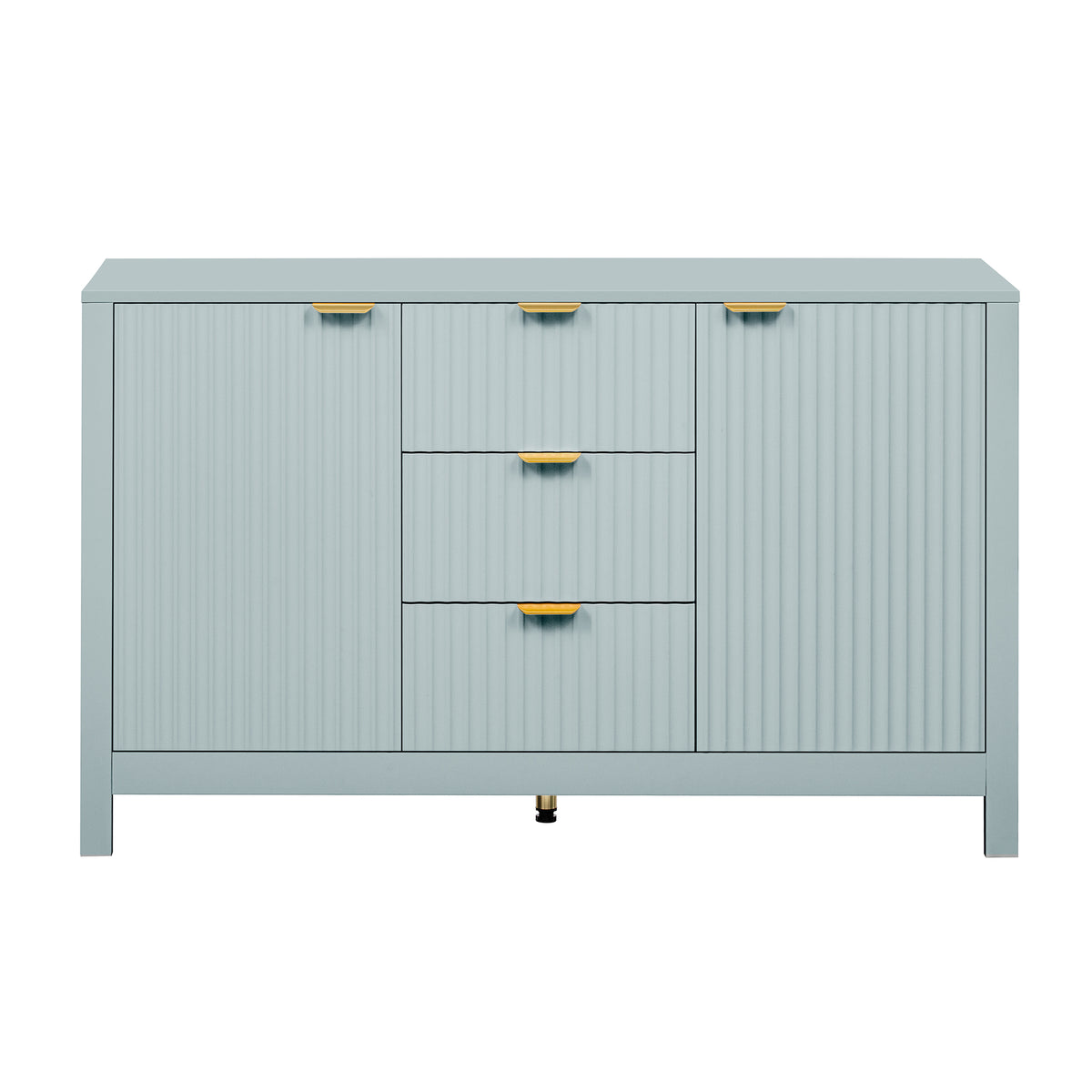 variant-group:rf-n711p269066c|Roomfitters Sideboard Buffet Cabinet with 3 Drawers, Mid-century Modern Fluted Accent Storage for Kitchen & Dining, Cyan