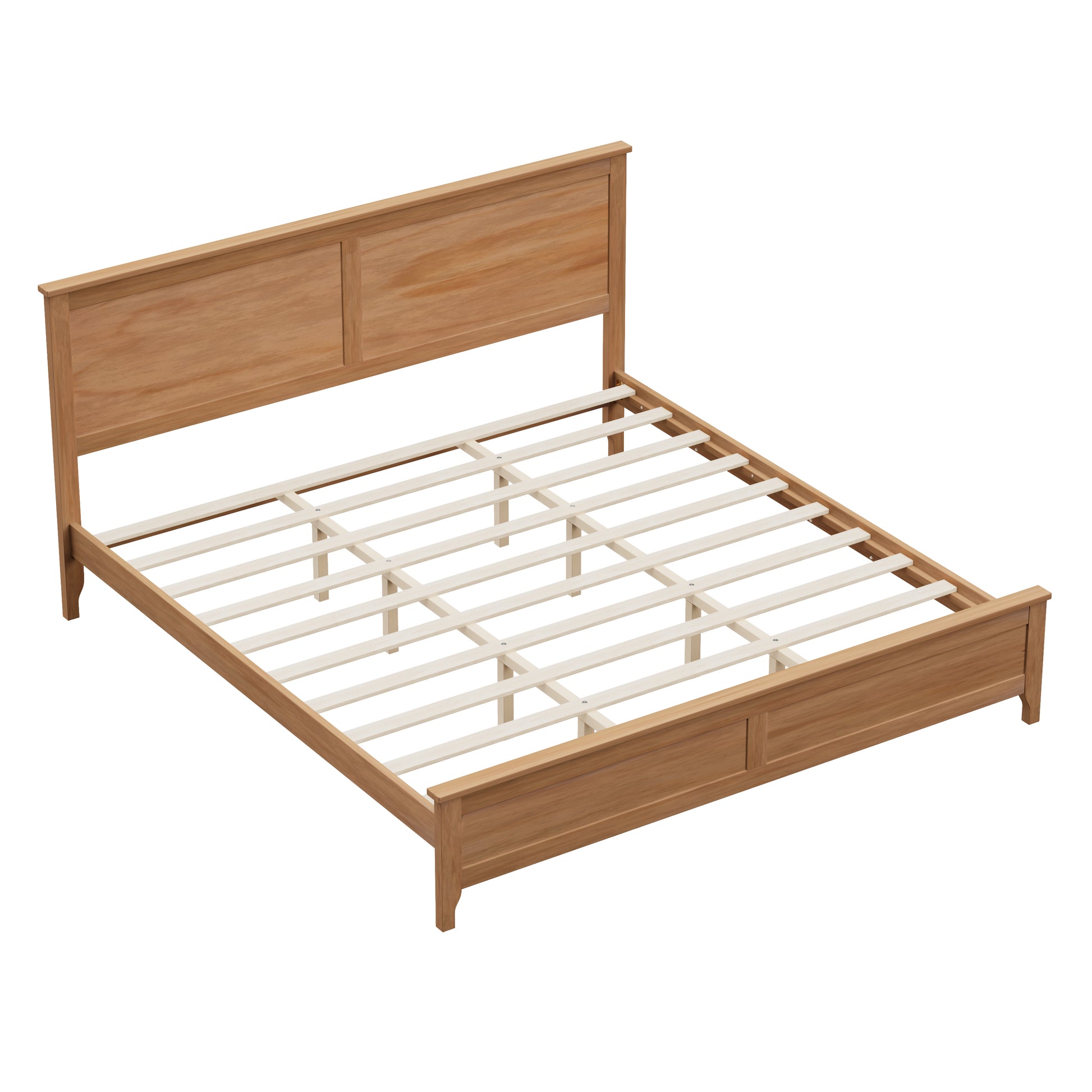 variant-group:rf-n701bs701p414277s|Roomfitters King Size Bed Frame with Paneled Headboard and Footboard, Traditional Wooden Platform Bed Frame, Seadrift