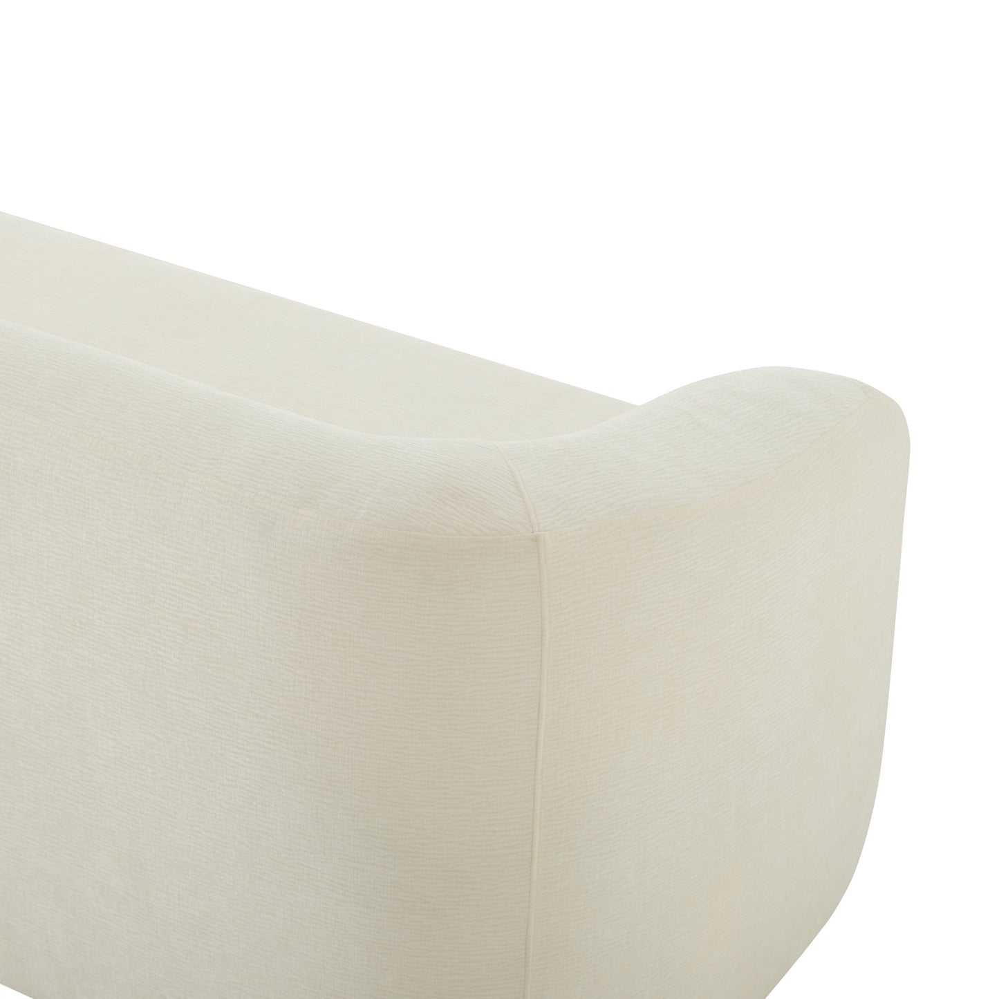 variant-group:rf-n723p404465a|Roomfitters 86 Inch Modern Curvy Sofa, 3-Seater Rounded Upholstered Couch with Plush Throw Pillows for Living Room, Beige