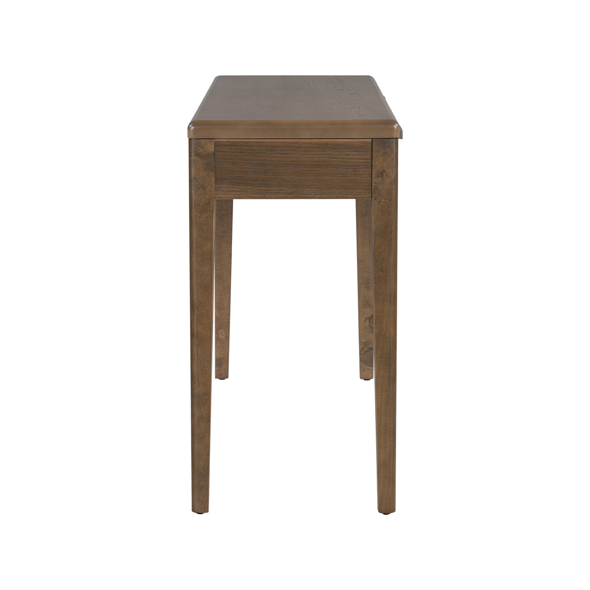 variant-group:rf-n711p401926d|Roomfitters Light Luxury Brown Oak Veneer Console Table with 3 Wavy Curved Drawers and Soft Rounded Corners