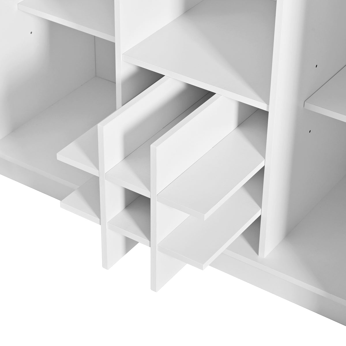 variant-group:rf-n711p437715k|Roomfitters 47.2-Inch Counter Height Bar Cabinet, White Sideboard Buffet Table, Foldable Drop Leaf, Built-In Power