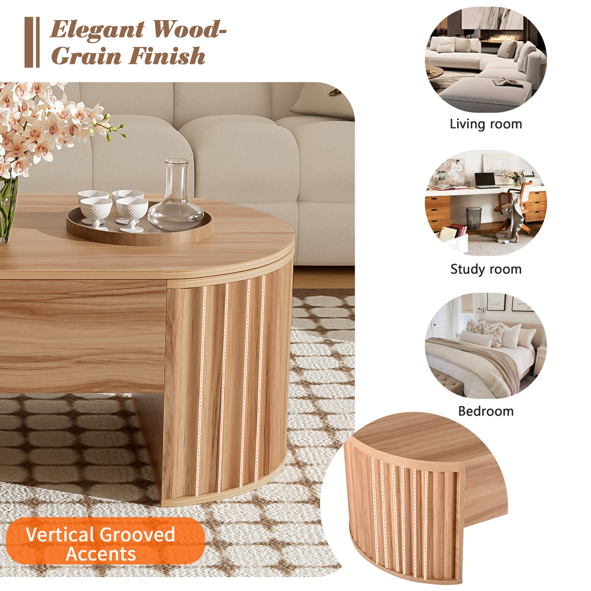 variant-group:rf-n724p391007n|Roomfitters 47.2" Lift Top Coffee Table with Hidden Compartment, Oval Center Table, Acacia