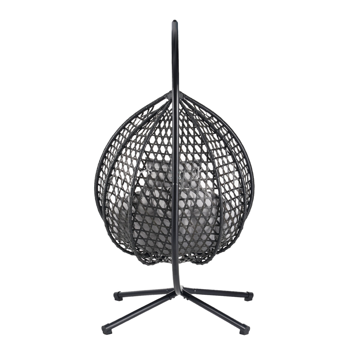 variant-group:rf-n711p255131d|Roomfitters Versatile Hanging Egg Chair for Indoor and Outdoor Use, Black+Gray