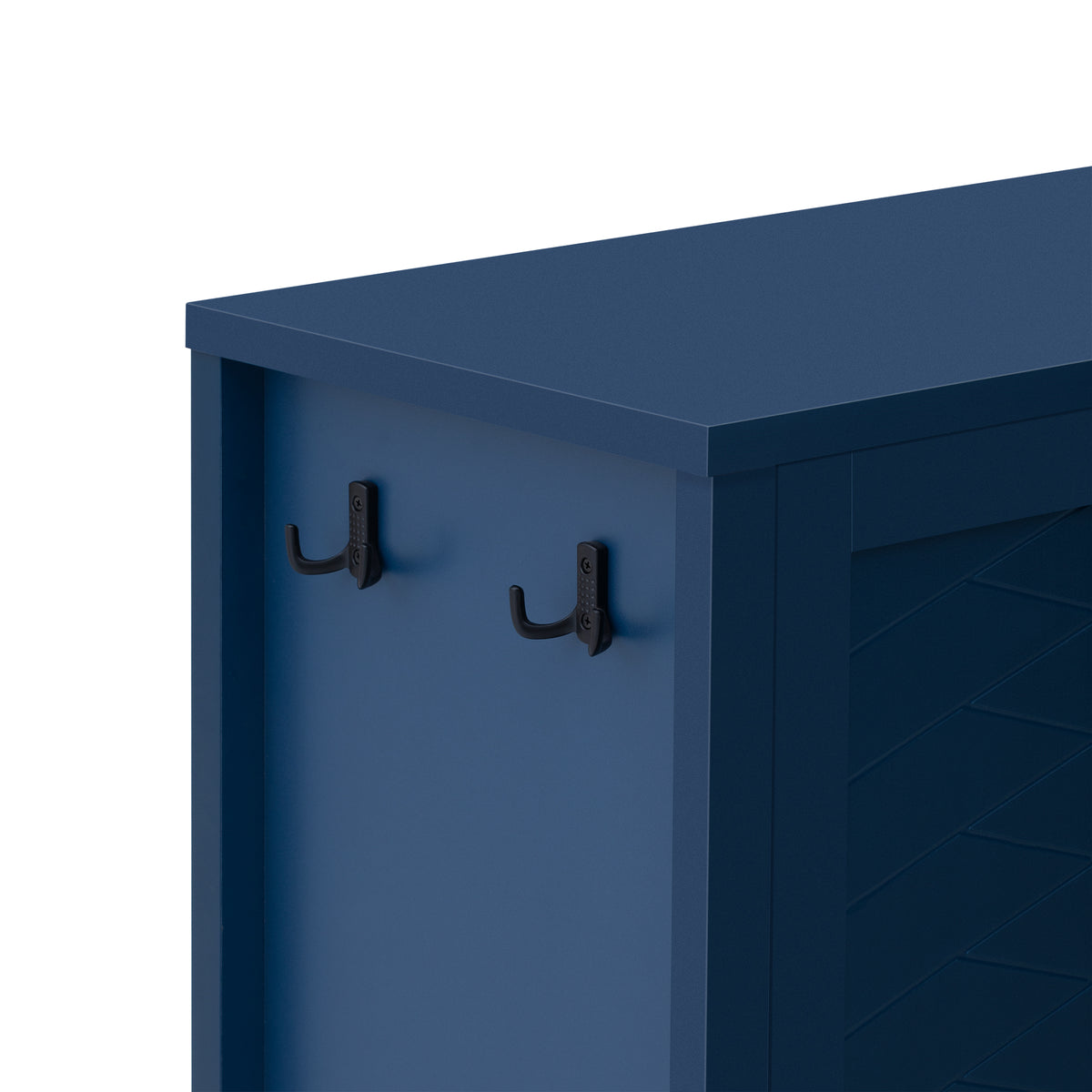 variant-group:rf-n711p345165v|Roomfitters Sideboard Buffet Cabinet with 4 Door Mid-century Modern Geometric Storage and Open Shelf for Kitchen & Dining, Blue