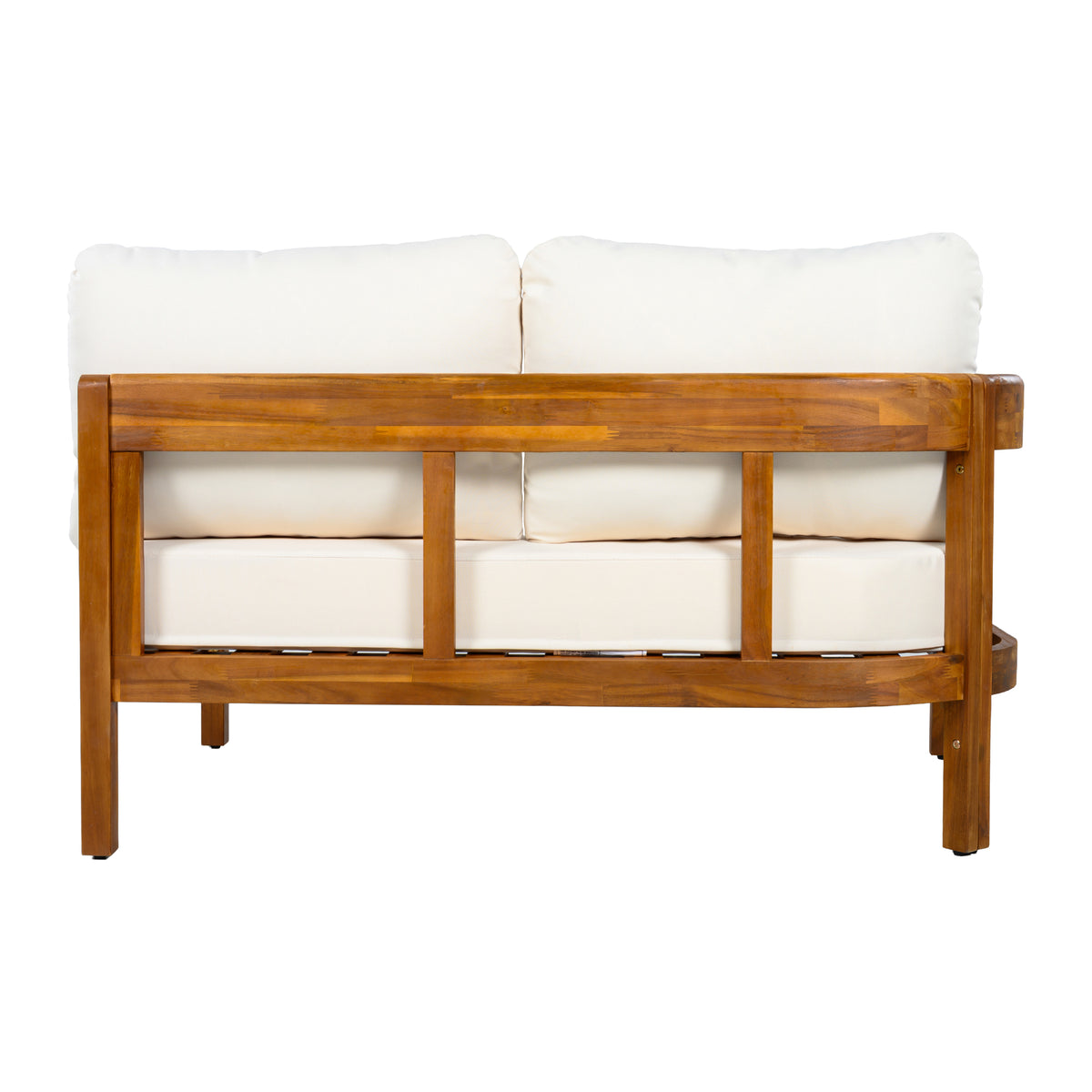 variant-group:rf-n711wy000481aaa|Roomfitters Modern Coastal White Solid Acacia Wood L-Shaped Outdoor Patio Sectional Sofa Conversation Seating Set